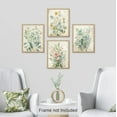 thumbnail image 3 of PixonSign Frameless Wall Art Vintage Floral Bouquets Prints, Set of 4 Nature Wildernes Paintings, Rustic Retro Wall Décor, Wildflower Plants Adhesive Canvas Poster for Home Decor - 12"x16", 3 of 5