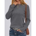 thumbnail image 4 of ANRABESS Long Sleeve Lightweight Fall Sweaters for Women| Crewneck Soft Basic Knit Pullover，2026 Fall Fashion Outfits，Casual Work Top，Travel Vacation All Day Wear,Winter Layer Clothes, 4 of 8