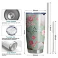 thumbnail image 6 of 20 Oz Jack Russell Terrier Dog and Flower Coffee Tumbler Double Wall Insulated Stainless Steel Water Bottle | Metal Reusable Thermoses Flask with Cup Cap | Leak & Sweat Proof with Anti-Dust Lid, 6 of 7
