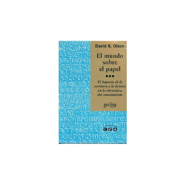 El mundo sobre el papel Gedisa 9788474326222