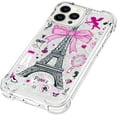 thumbnail image 6 of Phone Case for iPhone 13 Pro Max,Crystal Bling Quicksand Effect TPU Bumper Case with Four Corners Drop Protection Cover for iPhone 13 Pro Max (6.7),YBDT Iron Tower, 6 of 14