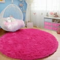 thumbnail image 5 of Shag Area Rugs for Living Room 6'(Round), Soft and Fluffy Shaggy Carpet for Pets, Machine Washable Floor Rugs for Living room, 5 of 7