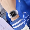 thumbnail image 3 of Fashion Women's Men's Digital Watch Tonneau Case Multifunctional Unisex Large Face Outdoor Sport Waterproof LED Casual Wrist Watch with Dual Time Alarm, 3 of 9