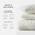 thumbnail image 6 of Noble Linens 3-Piece Natural Diamond Quilt Set, Full/Queen, 6 of 9