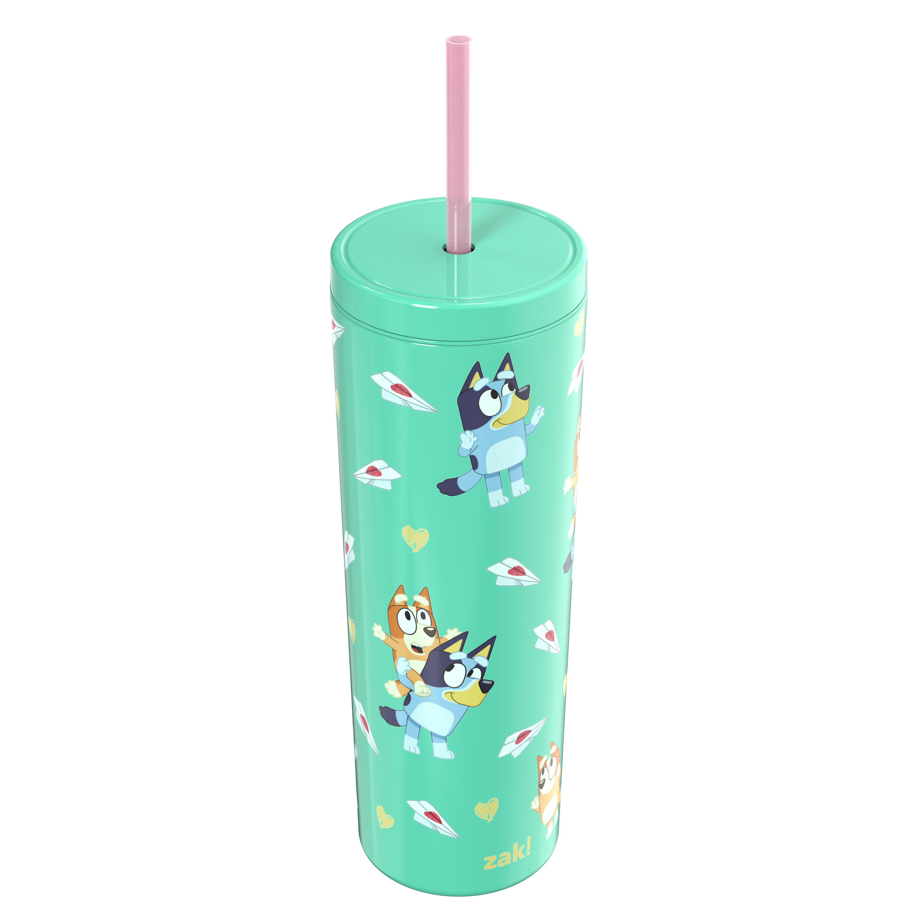 Zak Designs 22.5oz Bluey Bravo Tumbler with Straw - Walmart.com