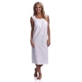 thumbnail image 2 of stylesilove.com Handmade Women's Eyelet Trim Pleated Nightgown White, 2 of 8