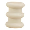 thumbnail image 2 of DOLITY Sofa Side Table Creative Nordic Cream Stool for Bedside Beige White, 2 of 9