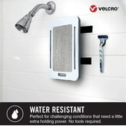 VELCRO Brand Kitchen & Bath Mounting Ovals | Low Profile Thin Design | Professional Grade Heavy Duty Strength | Indoor Outdoor Use | 1in x 3/4in, 10 Sets, Black