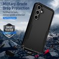 thumbnail image 6 of MYKOMI for Samsung Galaxy S25 Case, with HD Screen Protector [Military Grade Drop Tested] Heavy-Duty Tough Rugged Shockproof Protective Case for Samsung S25, 6 of 7