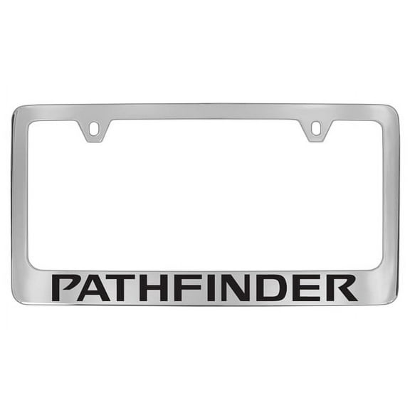 Nissan Pathfinder Chrome Plated Metal License Plate Frame Holder