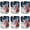 6pcs, variant on Zlinib 250th Anniversary Whiskey Bottle Glass, 2026 USA Heritage Commemorative Decanter Patriotic for Bourbon or Wine Independence Day Home Bar Glasses Father Dad Veteran Gifts