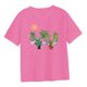 thumbnail image 5 of Camiseta de manga corta para mujer, jersey para mujer, estampado de letras coloridas, ropa de cuello redondo, ropa de calle elegante y suave y SG, 5 of 8