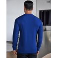 thumbnail image 3 of COOFANDY Men's Long Sleeve Henley Shirts Stretch Ribbed T-Shirts Fashion Casual Basic Tops, 3 of 6