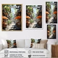 thumbnail image 4 of Designart "Rhythms of the Thai Market I" Cityscapes Floater Framed Canvas Wall Art, 4 of 7