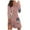 Pink Print, variant on gakvbuo Fall Dresses For Women 2023 Long Sleeve Plus Size Dress Boho Dress Floral Printed Slim-Fit Corset Dress Round Neck Hollow Out Loose Beach Short Mini Sundress
