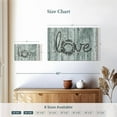 thumbnail image 4 of Elephant Stock Wooden Love Typography Wall Art - Horizontal Canvas Wall Art - Living Room Wall Decor - Inspirational And Typography Canvas - Blue And Gray Decor - 12" x 8", 4 of 8