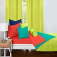 thumbnail image 4 of Crayola Blue Green and Granny Smith Apple Reversible Comforter Set, 4 of 5