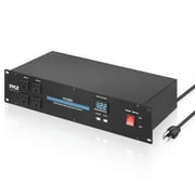 Pyle 3,600 W 19" Rack Mount Power Conditioner Surge Protector w/ 20 Outlets