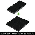 thumbnail image 4 of mDesign Expandable Plastic Spice Rack Kitchen Drawer Organizer - 3 Tiers - Black, 4 of 5