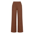 thumbnail image 4 of Casual Linen Pants, High Waist Wide Leg, Loose Fit Comfortable, Fashionable, 4 of 4