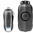 thumbnail image 1 of Alarma de motocicleta inalámbrica de 120 dB con control remoto, alarma de sensor de movimiento de seguridad antirrobo con sensibilidad ajustable de 5 grados, alarma de carga USB impermeable, negro, 1 of 5