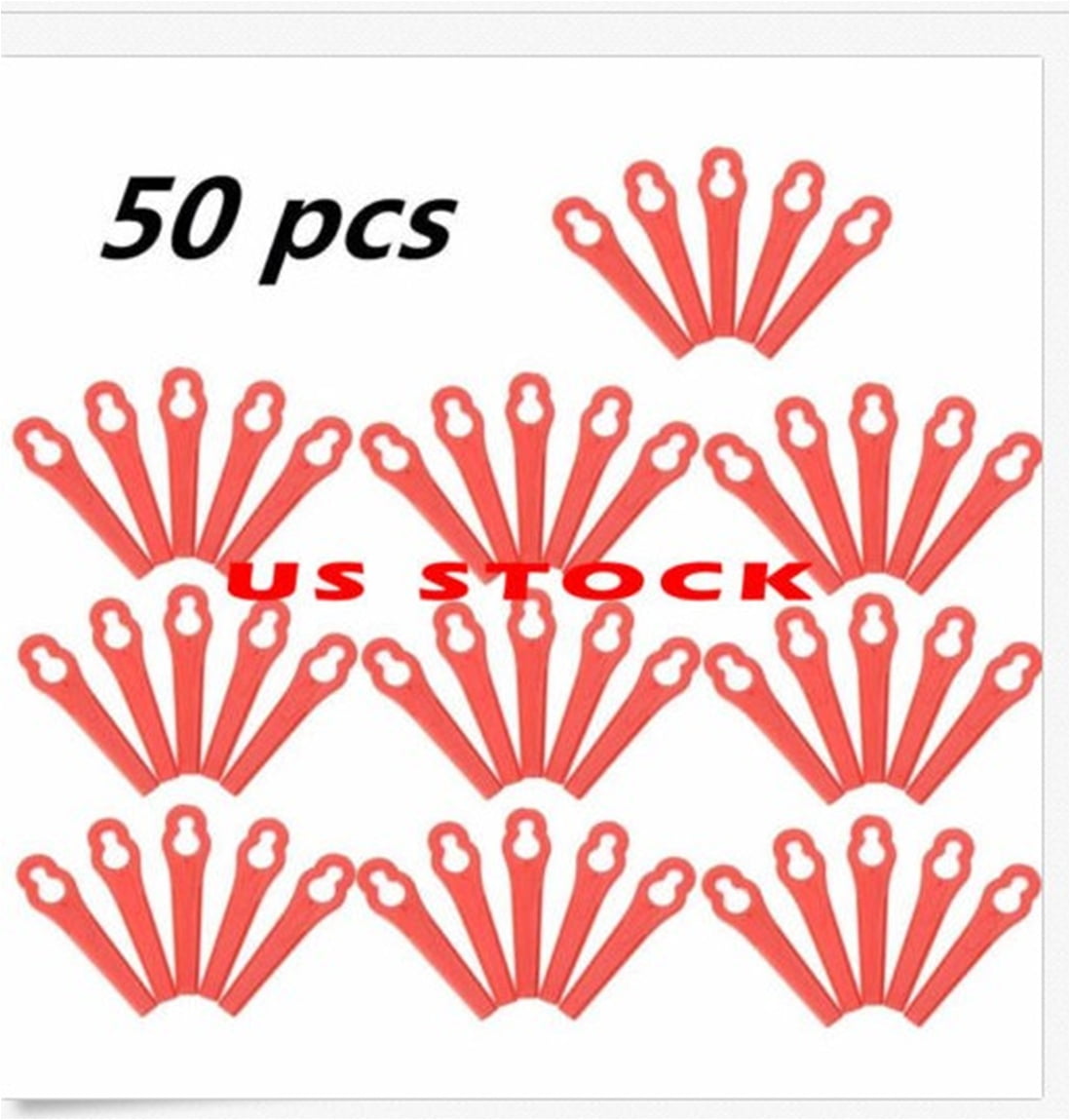 50pcs Plastic Trimmer Blades For ART26LI Accutrim Easy Trim Accu Strimmer / 
