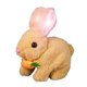 thumbnail image 1 of Bunby Realistic Talking Walking Bunny Toy, Easter Interactive Plush Robot Bunny, 1 of 5