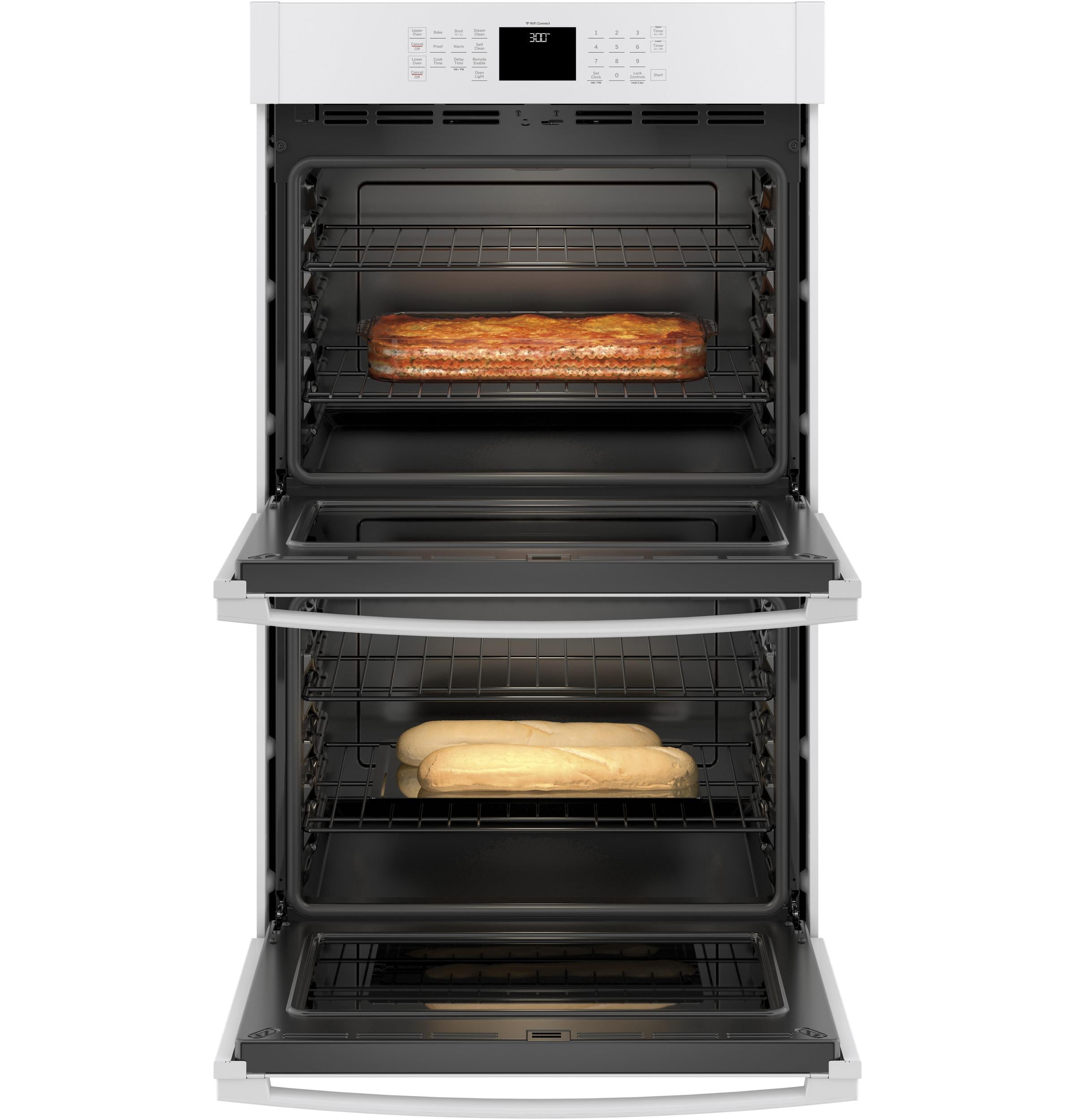 Ge Jtd3000 30" Wide 10 Cu. Ft. Double Electric Convection Oven - White