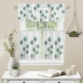 thumbnail image 6 of 3 Piece Curtains Tiers and Valances Set, Dandelion Flower Floral Print Vintage Farmhouse Decoration Rod Pocket Short Window Treatment Tiers Curtains Panel and Valance for Cafe Bathroom Kitchen, 6 of 6