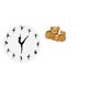 thumbnail image 1 of Reloj de pared con bailarina bailando, reloj decorativo colgante, reloj silencioso, reloj de escritorio, figura de resina, adecuado para regalar., 1 of 8