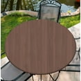 thumbnail image 1 of Housse de Table Ronde pour Tables Rondes 36 Pouces-70 Pouces, Nappe Ajustée avec Élastique pour Fête Intérieure Extérieure Vacances, 60 Pouces, Bois, 1 of 7