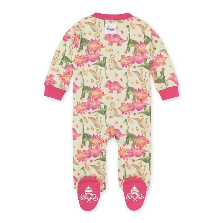 ADJUSTABLE CREAM PATTERNED PYJAMAS IN ORGANIC COTTON, BABY ADJUSTABLE CREAM PATTERNED PYJAMAS IN ORGANIC COTTON, BABY