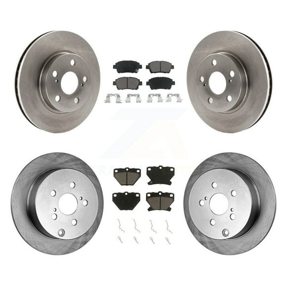 CMX Front Rear Disc Brake Rotors and Ceramic Pads Kit for Car 2000 Toyota Celica GT K8C-100722