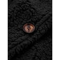 thumbnail image 6 of Frontwalk Ladies Coat Winter Warm Jacket Long Sleeve Outwear Holiday Casual Cardigan Black XXL, 6 of 8