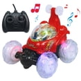 thumbnail image 1 of Coche de control remoto, RC Stunt Car Invincible Tornado Control remoto Vehículo recargable con luces de colores e interruptor de música para niños brillar Juguete, 1 of 3