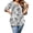WHITELOVE, variant on TEMOFON Plus Size Tops for Women Summer V Neck 3/4 Sleeve White Heart Printed Blouses Casual Loose Flowy Tunic Tops 3XL
