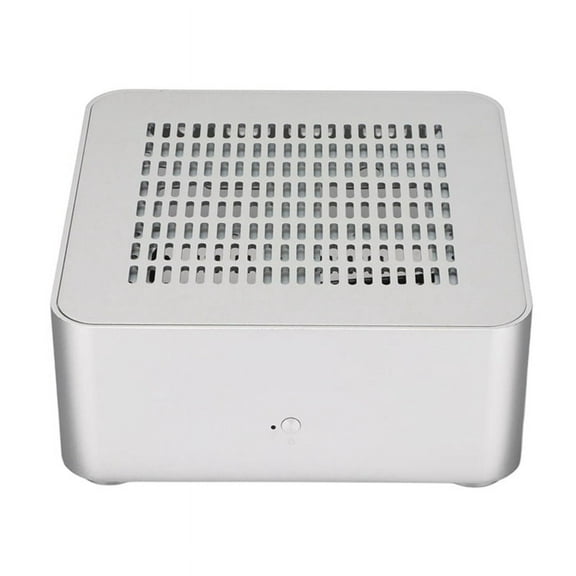 Aluminum Chassis Small Desktop Computer Case PSU HTPC Mini-ITX PC 2 USB 3.0 Ports