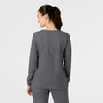 thumbnail image 2 of Wink W123 Women's Crew Neck Warm Up Jacket, Pewter, XS Womens, 2 of 5