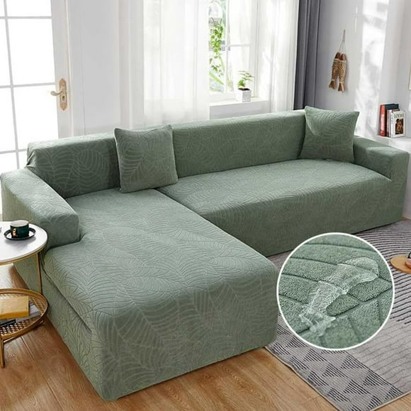 High Elastic Universal Sofa Cover, Wear-Resistant High Stretch Jacquard Fabric Anti-Slip Furniture Protector, Stretchable Sofa Slipcover for Home Decoration(Two-seater sofa cover )