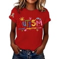 thumbnail image 2 of Autism Awareness Shirt Autism Accept Understand Love Round Neck Short Sleeves T-shirt for Women Red S, 2 of 3