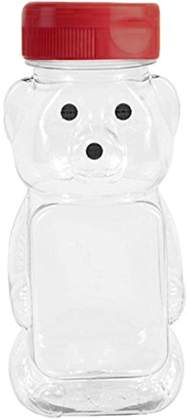 24 oz. Honey Bear with Flip Top Lid Plastic Squeeze Bear Wedding Party Favors 
