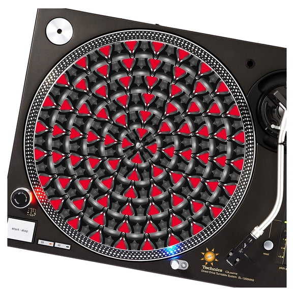 KuzmarK™ 12" DJ Turntable Slipmat - Steampunk DJ