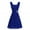Dark Blue, variant on Miluxas Summer Plus Size Women's Dress Women formal Wedding Bridesmaid High-waist Party Ball Prom Gown Cocktail Dress Yellow XL(XL)