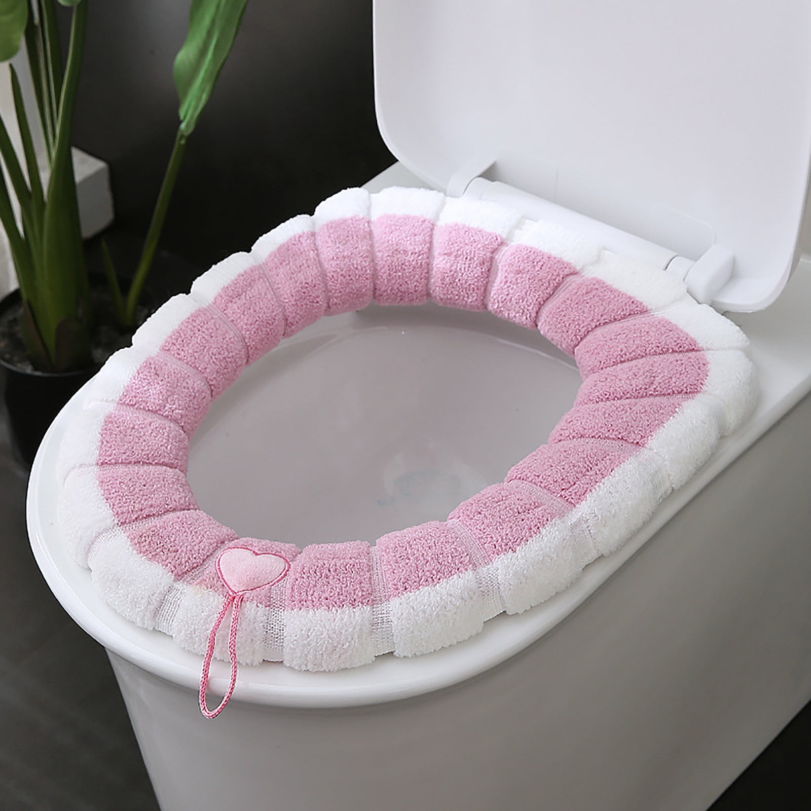Soft Bathroom WC Toilet Seat Closestool Washable Warmer Mat Cover Pad Cushion 