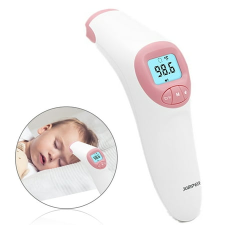 JUMPER FR200 Forehead Thermometer, Medical Digital Infrared Temporal Thermometer for Fever, Instant Accurate Reading for Baby Kids Magand Adults CE & FDA