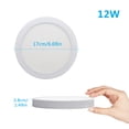 thumbnail image 2 of 2 Pack DingLiLighting 12W(100W Equivalent) LED Flush Mount Ceiling Light,Soft Warm Flat Surface Mounted Panel Downlight Lamp for Closet/Hallway/Stairs/Bathroom/Basement Lighting, 2 of 5