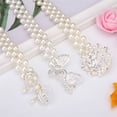 thumbnail image 5 of Butterfly Rhinestone Cummerbunds Sweater Overcoat Dress Skirt Dress Accessories Waist Belts Wrap Buckle Adjustable Belt Pearl Beaded Girdle 7, 5 of 8