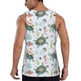 thumbnail image 3 of Easygdp Turtle and Sea Life Men's Tank Top, Sleeveless Muscle T Shirts, Breathable, Quick-Dry, Loose for Gym, Running, Fitness - 4X-Large, 3 of 9