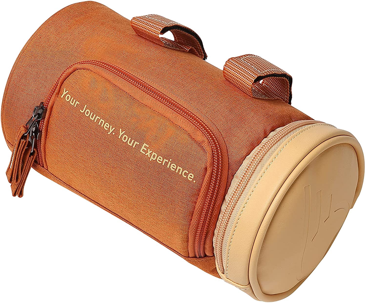 sixthreezero Bike Handlebar Bag, Waterproof Bicycle Front Roll Bag, Orange