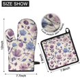 thumbnail image 6 of Pioneer Flower Kitchen Oven Mitt and Pot Holder Sets 4 Pcs for Baking, Cooking and Grilling, Heat Resistant Up To 392 °F, 6 of 7